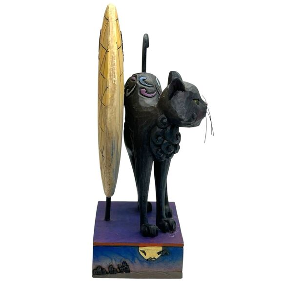 Jim Shore BAD LUCK Black Cat Halloween Figurine 4011059 Enesco Heartwood Creek - Picture 5 of 15
